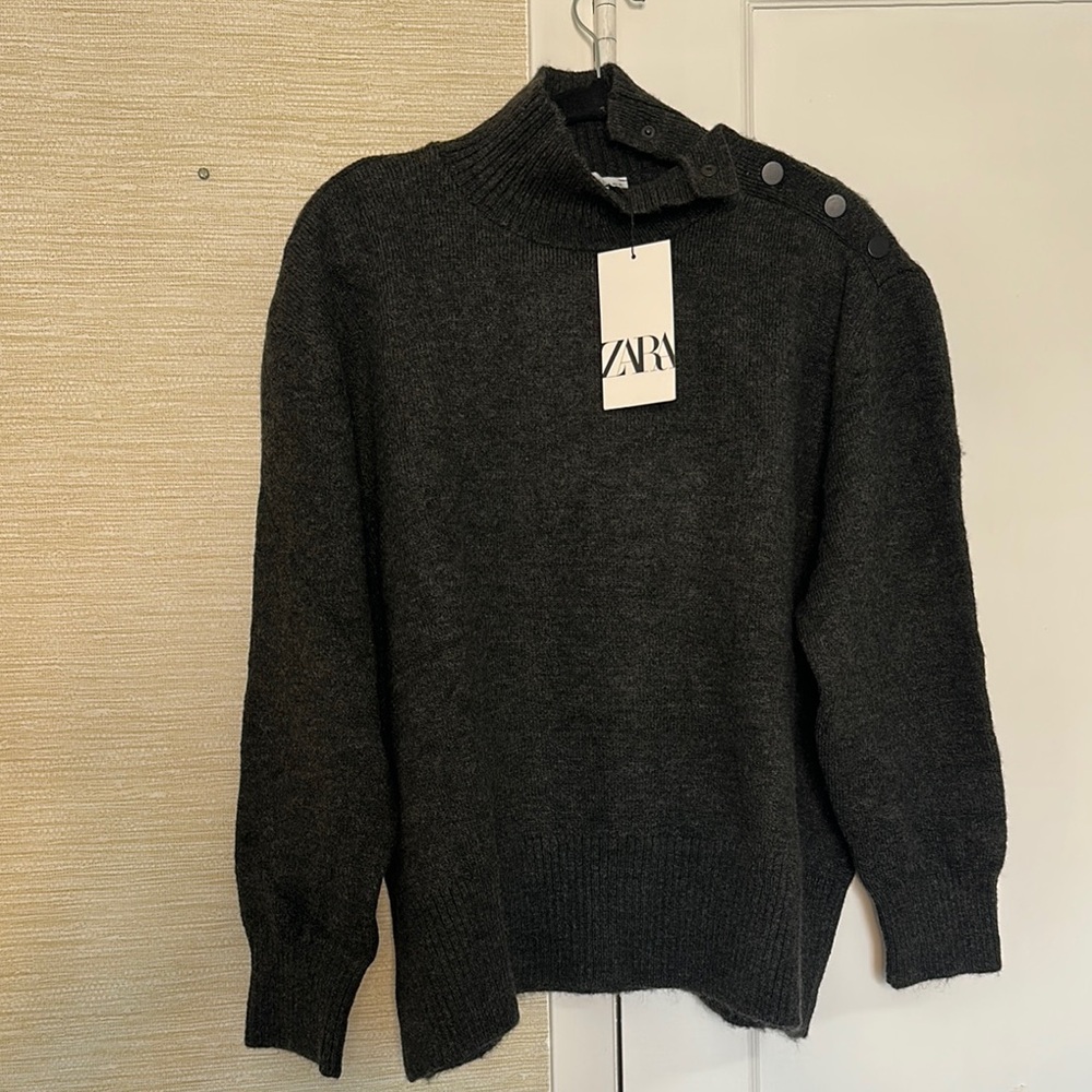 Zara Woman's Dark Grey Sweater